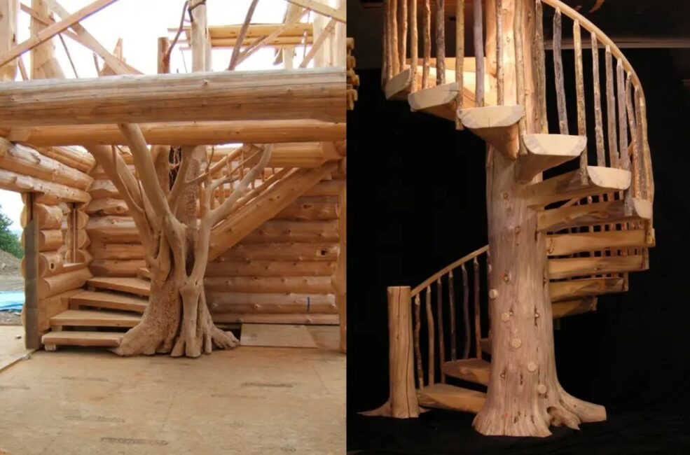 Inspirasi Desain Tangga Rumah Model Pohon