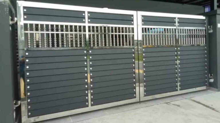 Desain-Pagar-Lipat-Stainless-Steel-mewah - Hyarta